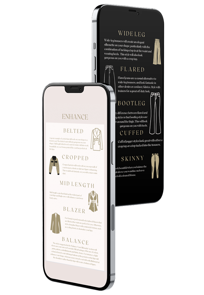 Body shape styling services with curate your style