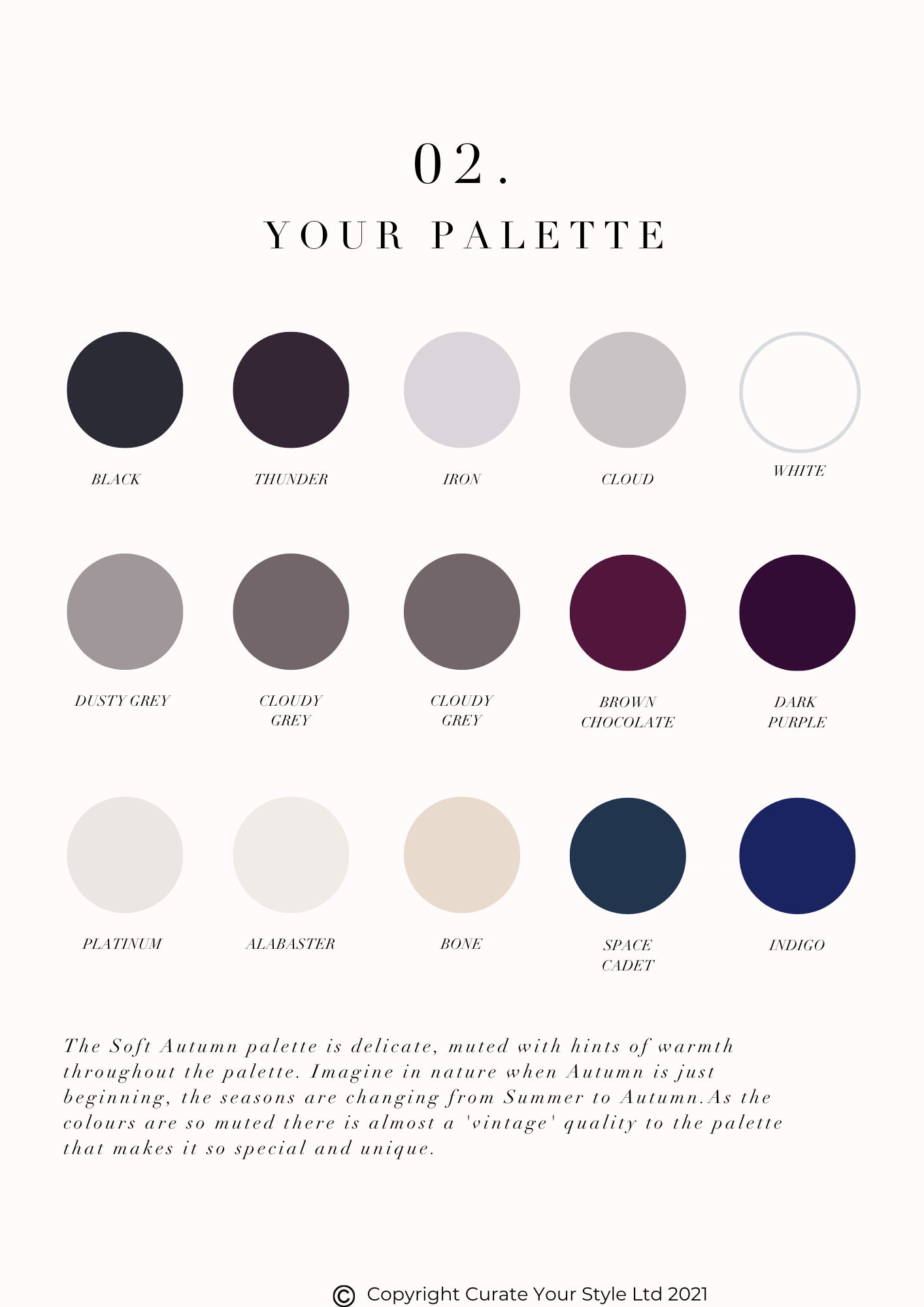 personal color analysis - color palette