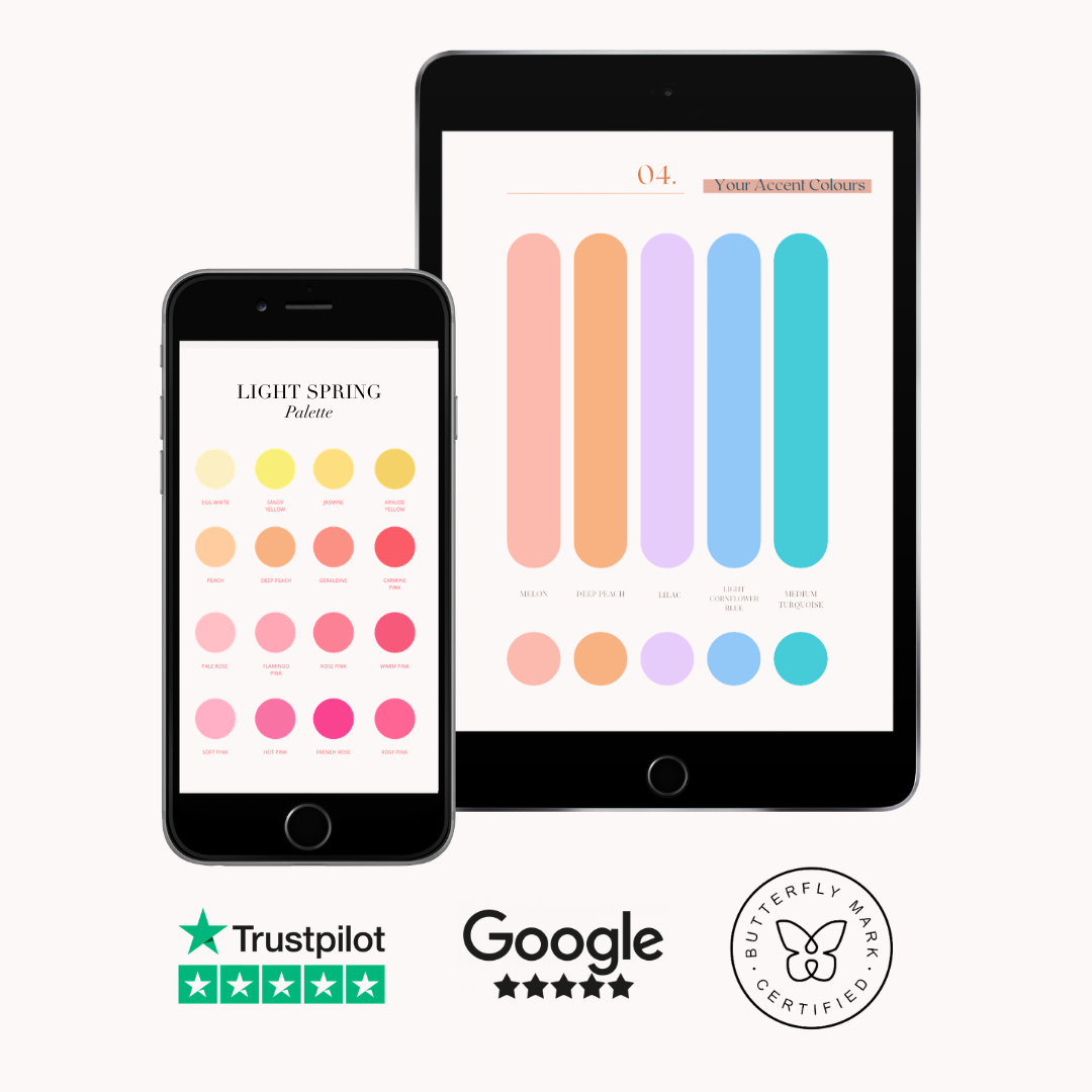 Light Spring Colour Palette by Curate Your Style