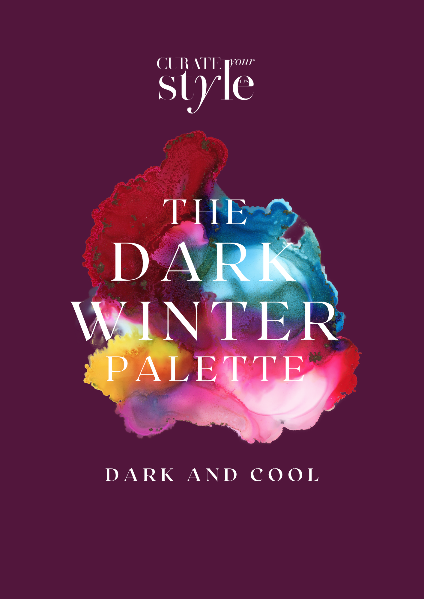 Dark winter seasonal Color palette analysis  